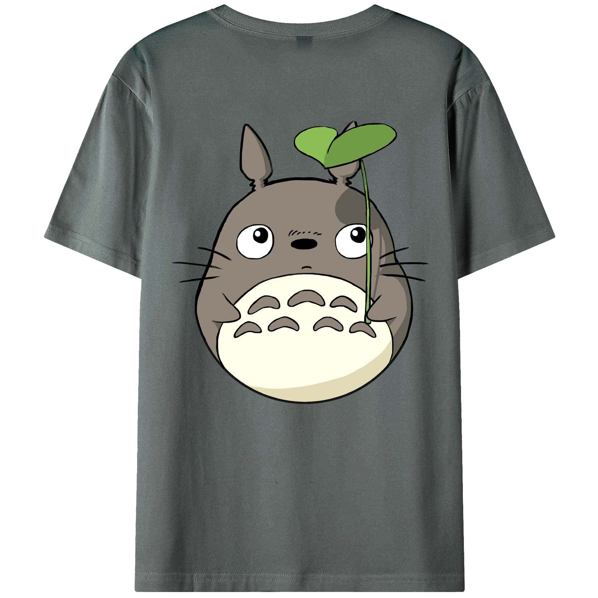 （画像用） となりのトトロ 草壁メイ 草壁サツキ My Neighbor Totoro Satsuki Kusakabe Mei Kusakabe 綿100％ メンズ半袖Tシャツ（バックプリント） 通気性